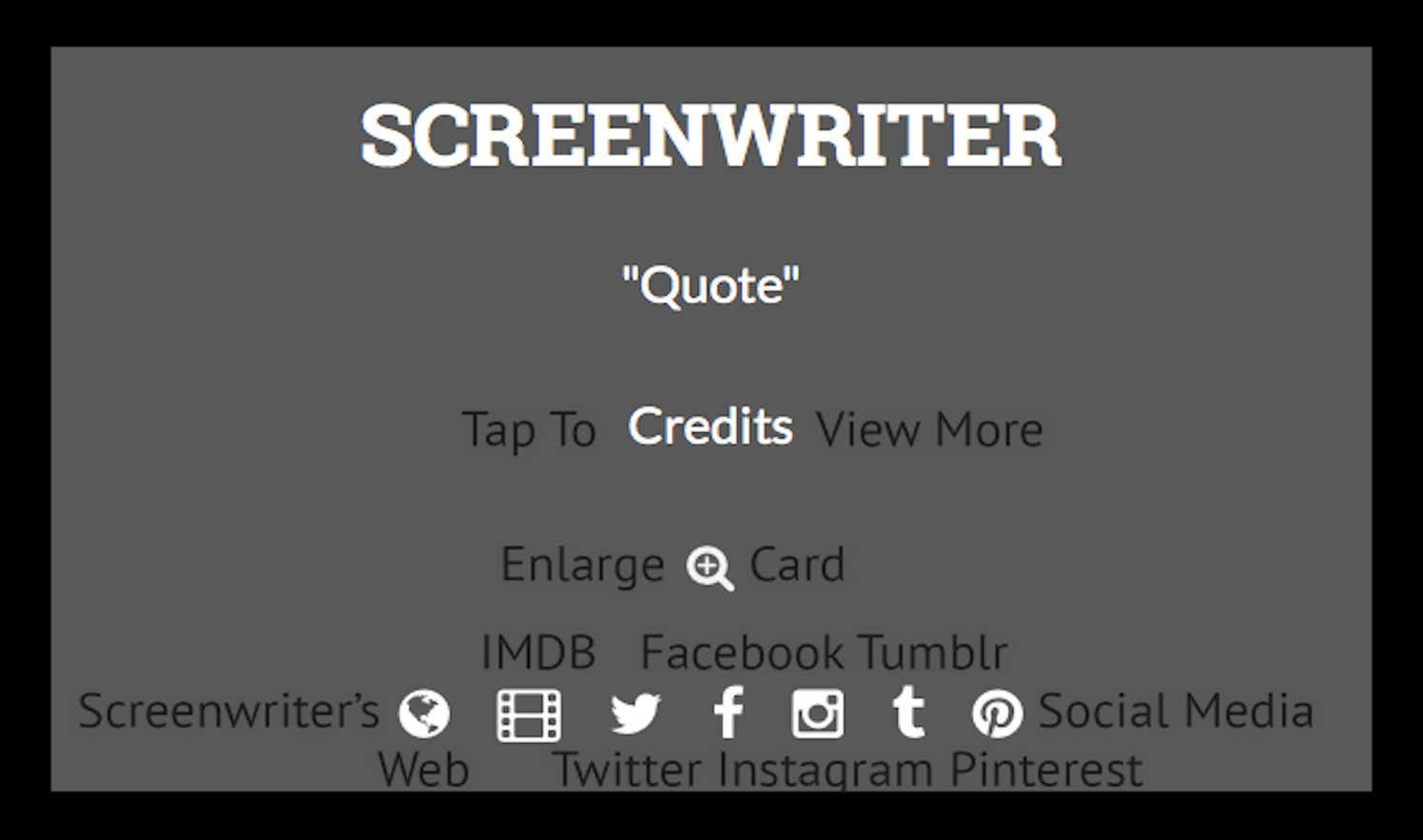 WritingCards Demo